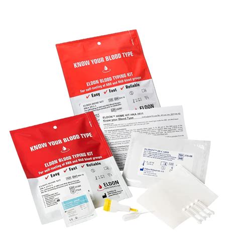 Eldoncard INC Rapid Blood Type Test (2 COMPLETE 